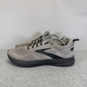 Brooks Revel 5 Mens Shoes Size 8 Grey & Black Running Sneakers 1103741D025